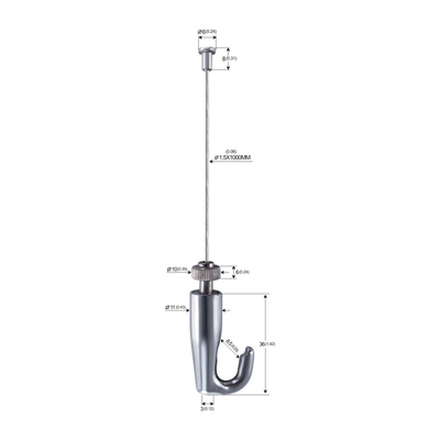 كوبرا معدن كبل صورة فنية معلقة كيت نيكل مطلي سبائك الزنك 1.8mm